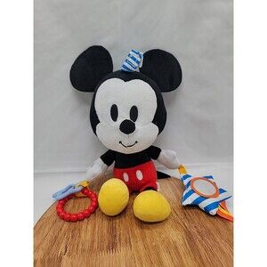 Disney Baby Mickey Mouse On The Go Activity Plush Perfect For Baby Stroller